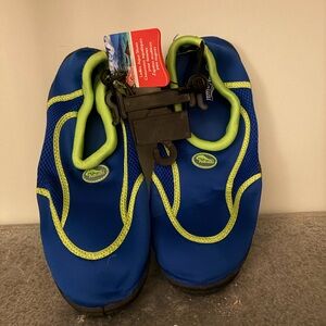 Ladies Blue and Green Water Shoes
